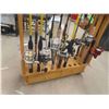 Image 2 : Fishing Rod Rack & 12 Rods + 9 Reels - some good ones