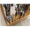 Image 8 : Fishing Rod Rack & 12 Rods + 9 Reels - some good ones