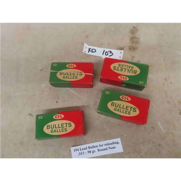 88 Bullets for Reloading : (33) .284 - 160 - 6 - SP , (6) .270 Cal -