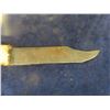 Image 2 : Buffalo Jawbone Handled Knife with Beaded Scabber 7''