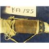 Image 3 : Buffalo Jawbone Handled Knife with Beaded Scabber 7''