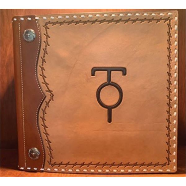 Hand-Tooled Leather Binder