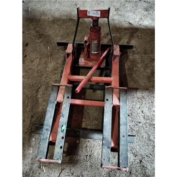 Home Made Motorcycle Jack With Motomaster Jack
