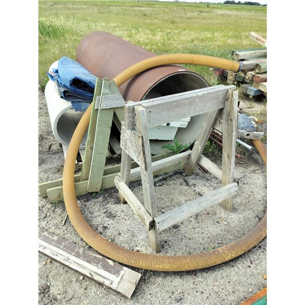 Steel Posts and Assorted Steel (Includes Toolbox)