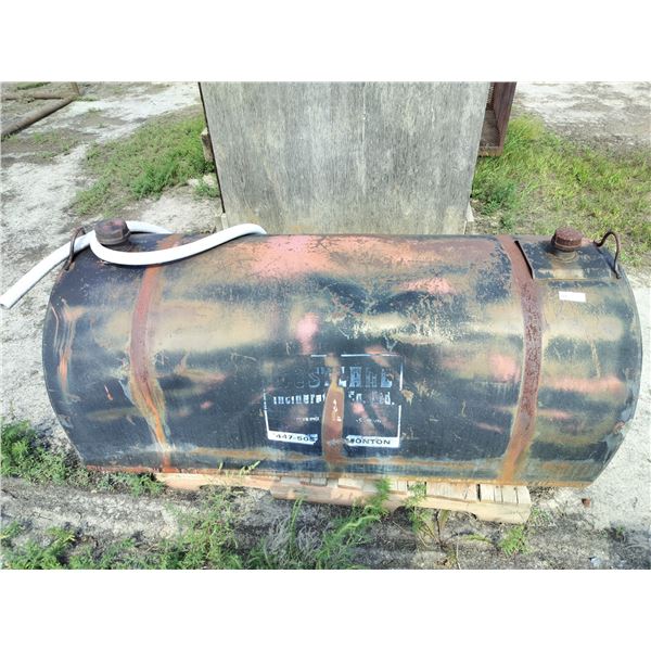Fuel Tank with Wooden Stand