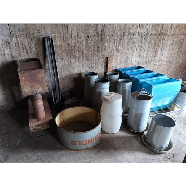 Assortment of Small Livestock Feeders