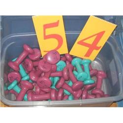 Tub of Mixed Aerobic Weights