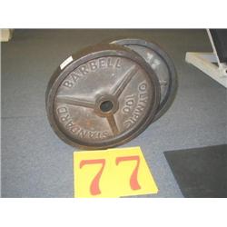 Pair of 100lb Plates