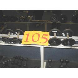 Two Pair of 15lb Dumbbells