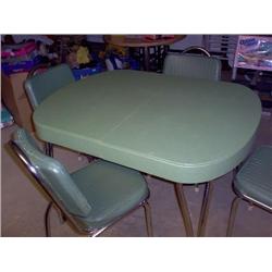 Antique fully restored Dinette Table w/4 chairs