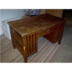 antique oak desk