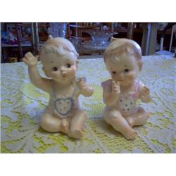 Piano Babies Figureines Bisque- Japan