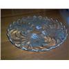 Image 1 : Footed platter w/silver overlay & trim
