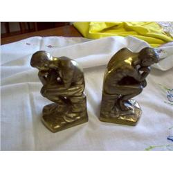 Antique Bookends "The Thinker"
