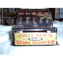 Antique Toy Cash Register- works and chimes