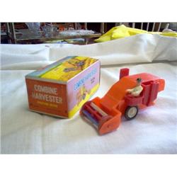 Collectible toy combine harvester w/ box