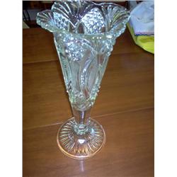 Crystal Glass Patterned Vase