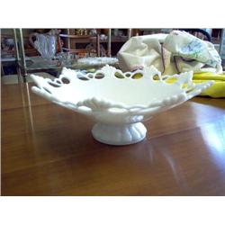 Signed WESTMORELAND pedestal dish