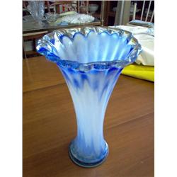 Cobalt color artglass vase