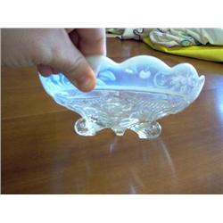 Circa 1910 Opalescent footed dish