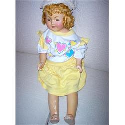 ANTIQUE PLASTER DOLL W/HAT