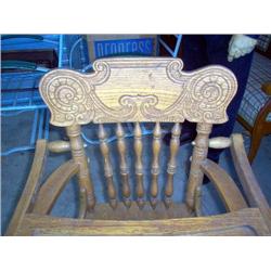 ANTIQUE CANE BOTTOM HIGH-CHAIR