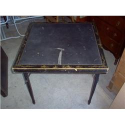 SET OF 2 ANTIQUE FOLDING CARD TABLES