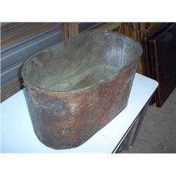 ANTIQUE COPPER BOILER/TUB