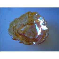 ANTIQUE CARNIVAL GLASS CANDY DISH