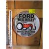 Image 1 : FORD "RED BELLY" METAL SIGN