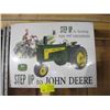 Image 1 : JOHN DEERE METAL SIGN "STEP UP"