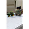 Image 1 : JOHN DEERE TRACTOR W/TRAILER & SM. LUNCH BUCKET