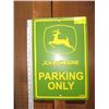 Image 1 : "JOHN DEERE PARKING ONLY" METAL SIGN