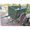 Image 2 : HANDLED WOOD ROLLING DUMP CART