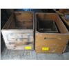 Image 1 : 2 WOODEN CRATES