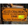 Image 2 : ALLIS-CHALMERS MODEL 60" ALL CROP HARVESTER, 1940s