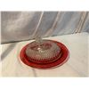 Image 1 : Indian Ruby red Diamond point butter dish