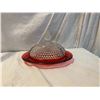 Image 2 : Indian Ruby red Diamond point butter dish