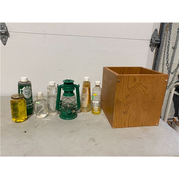 Oil lamp and oils etc