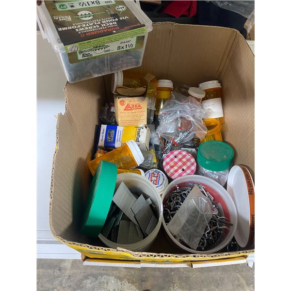 Assorted nails and screws