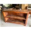 Image 1 : Solid wood book shelf 55x 15 3/4 x 35.5 tall Pick up Penticton Sunday 20th 2-4pm bring your own help