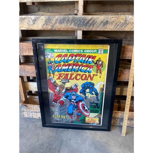 Captain America and the Falcon wall hanging