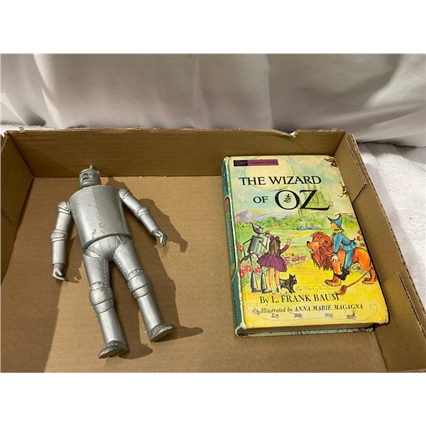 The wizard of oz book and figure