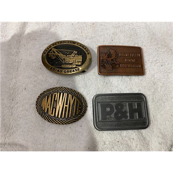 Belt buckles (4)