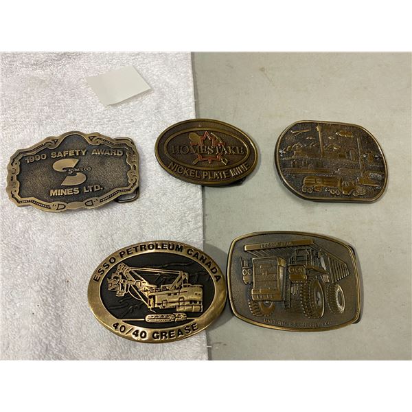 Belt buckles (5)