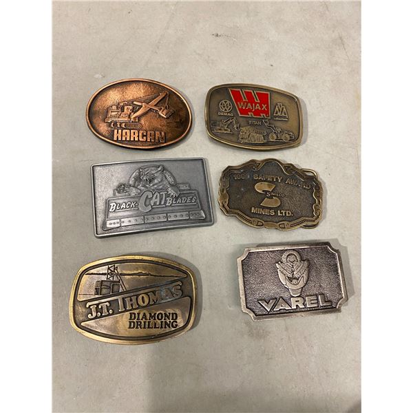 Belt buckles (6)