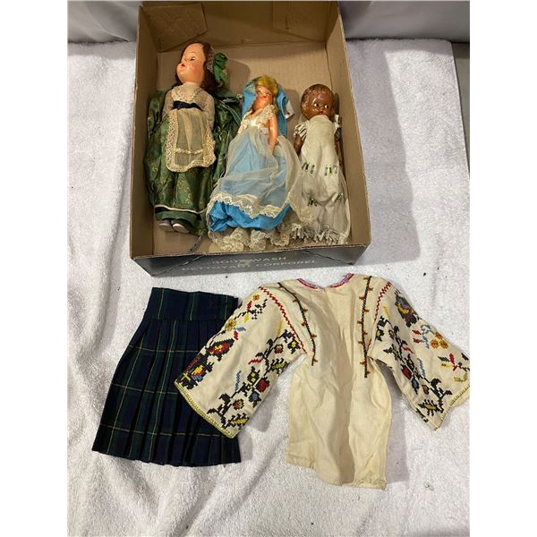 Antique dolls etc
