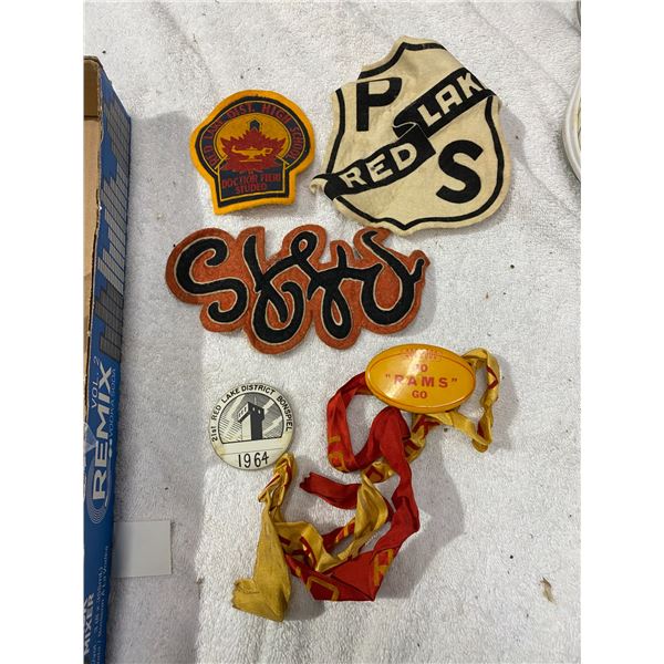 Red Lake vintage patches etc