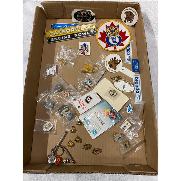 Assorted pins etc