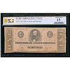 Image 1 : 1863 $1 T-62 Confederate PCGS 15
